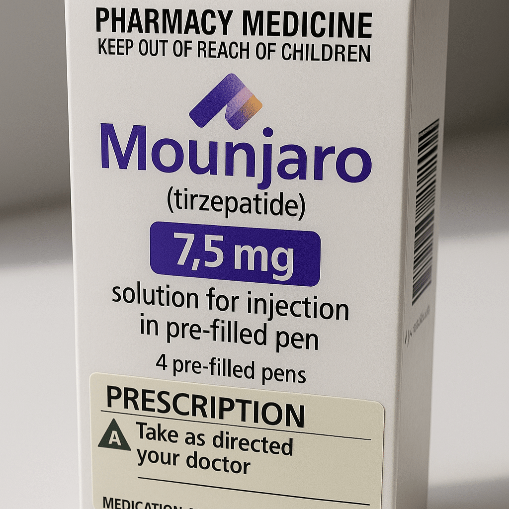 How to get Mounjaro Australia prescription box close-up