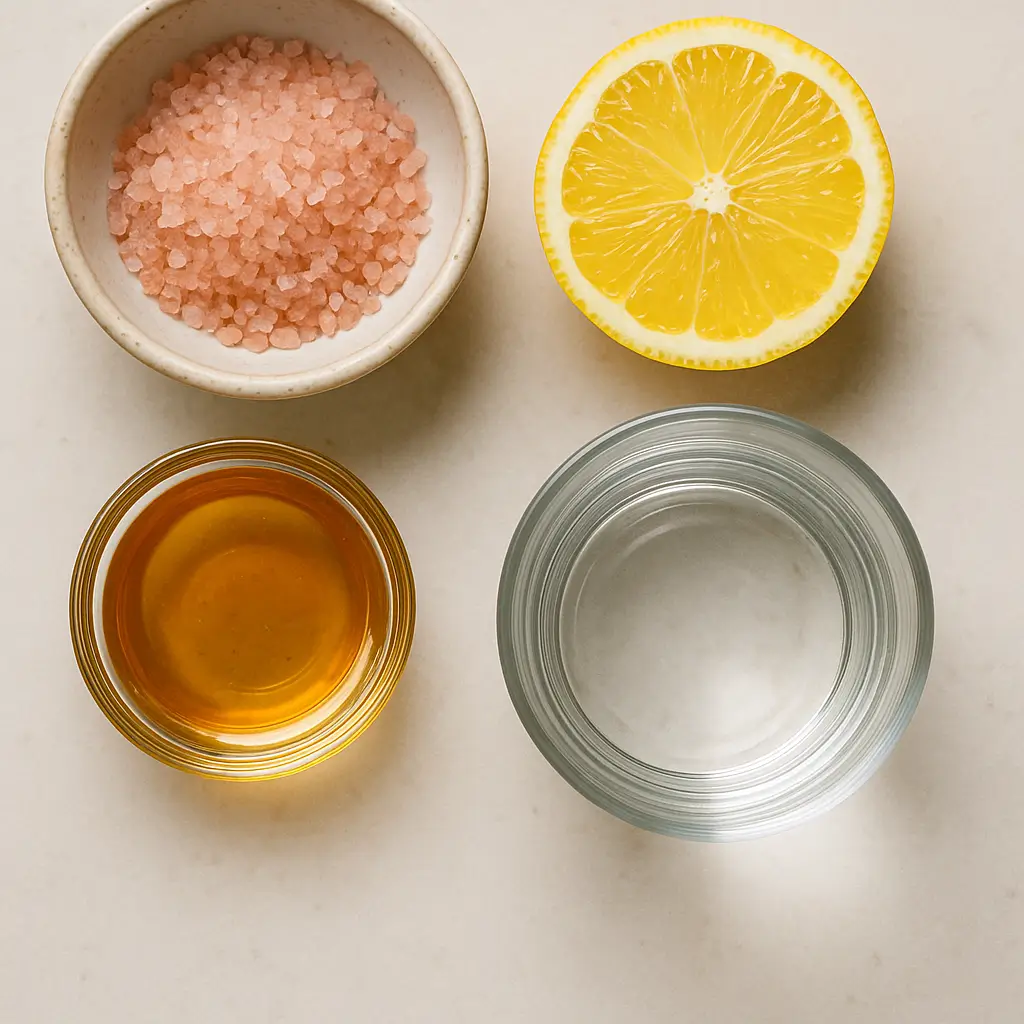DIY pink Himalayan salt used for electrolyte drink ingredients