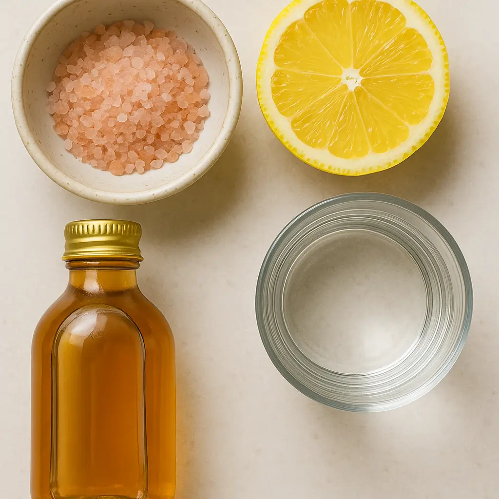 pink salt lemon morning detox recipe ingredients