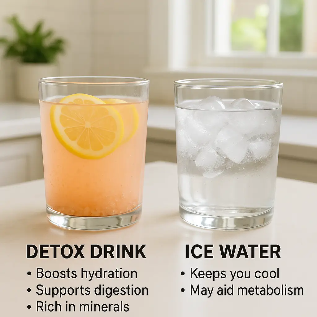 pink salt detox vs ice water hack weight loss