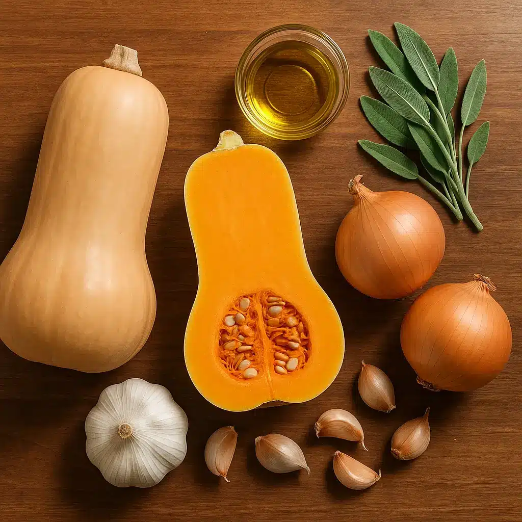 ingredients for butternut squash soup recipes