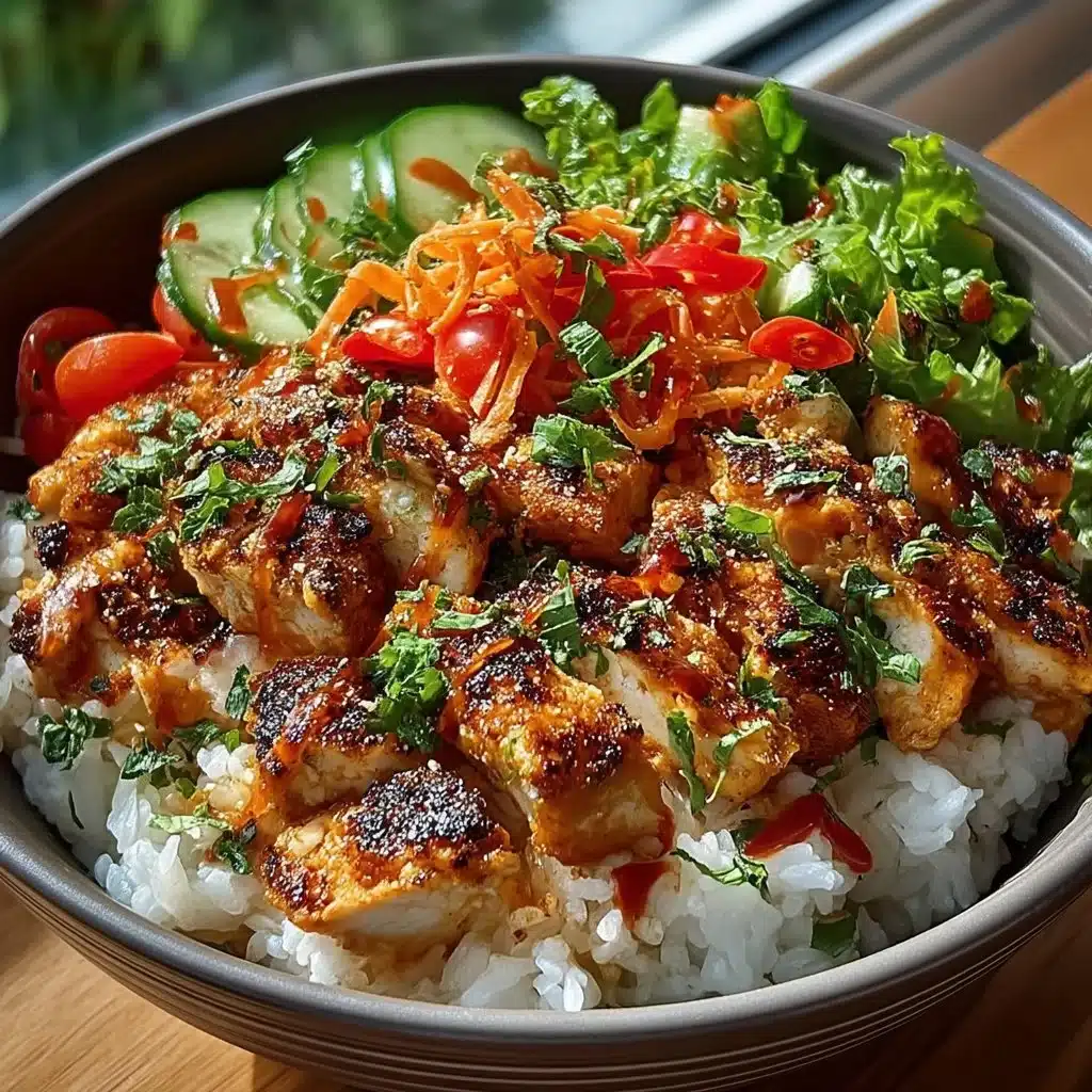 Bang Bang Chicken Bowl showcasing vibrant colors and flavors for beginner cooks