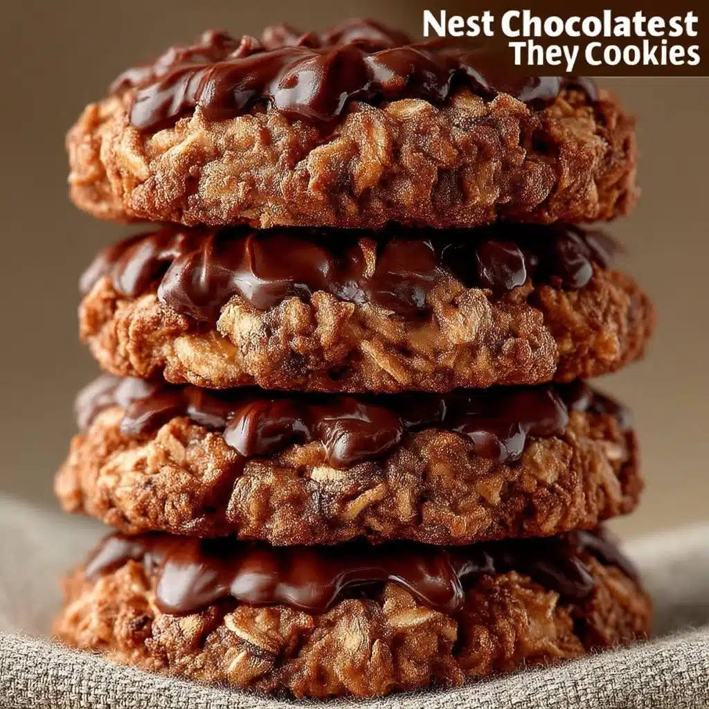 Delicious chocolate no bake cookies on a plate, ready to enjoy.