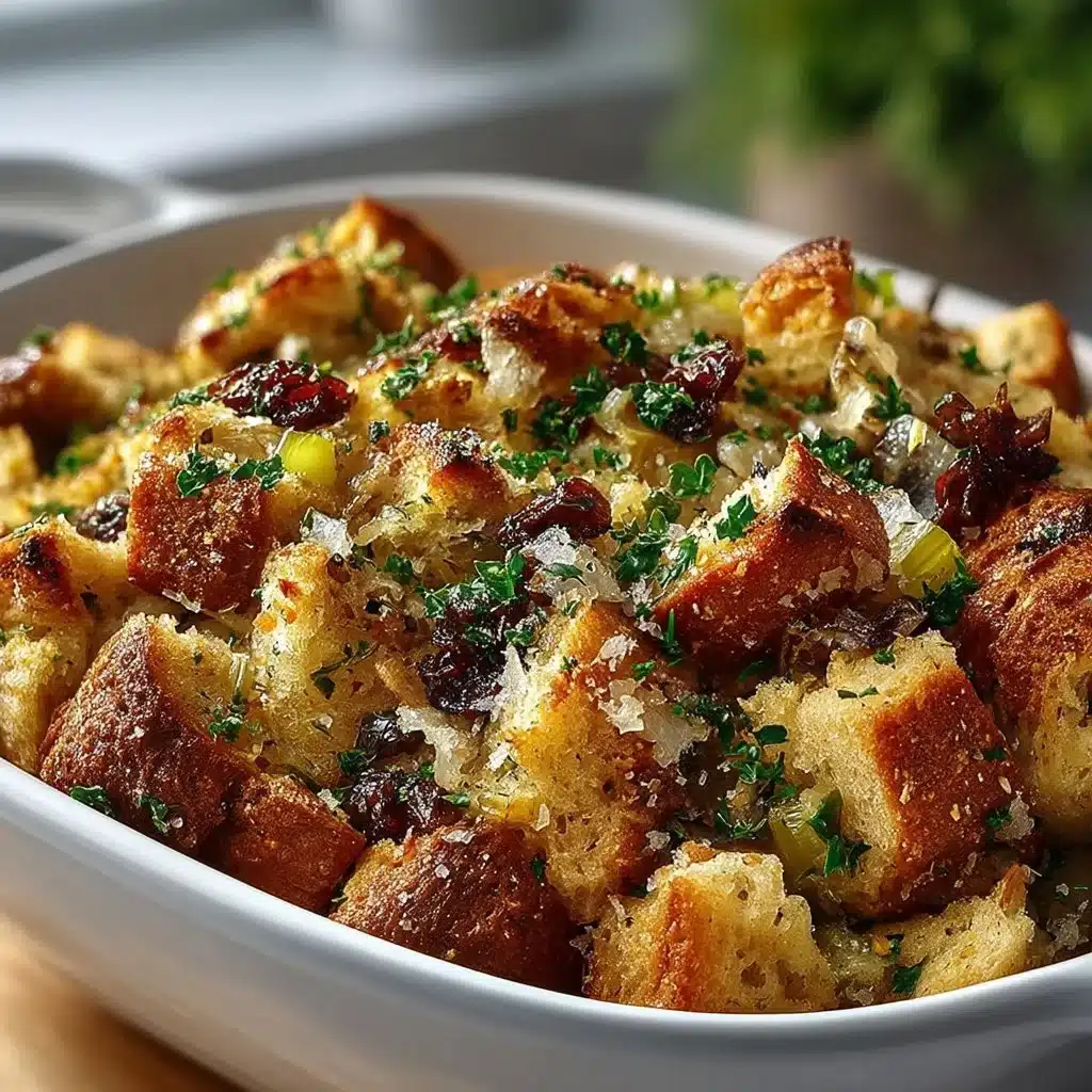 Delicious Thanksgiving stuffing made from Grandma's special recipe.