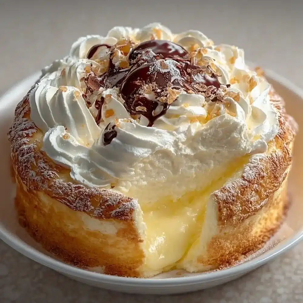 Delicious melt-in-your-mouth cake on a serving plate