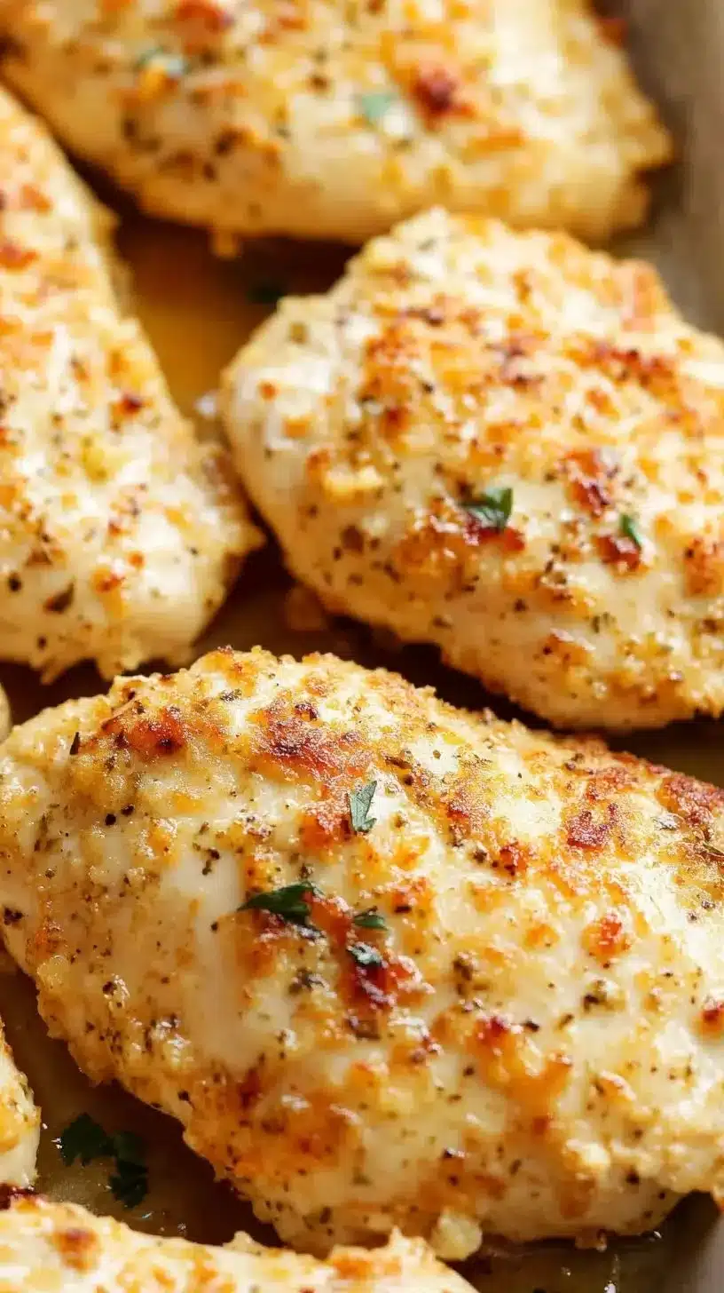 Delicious melt in your mouth chicken breast served on a plate with herbs